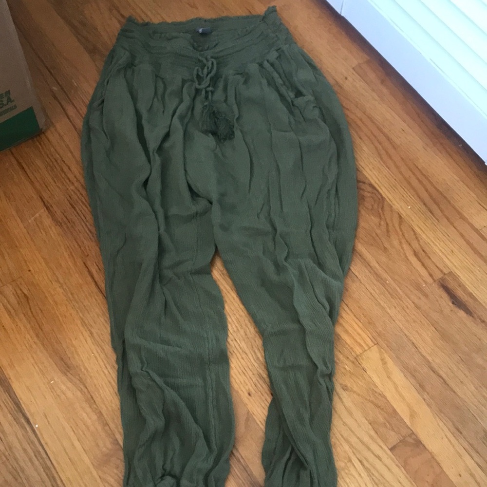 Green joggers